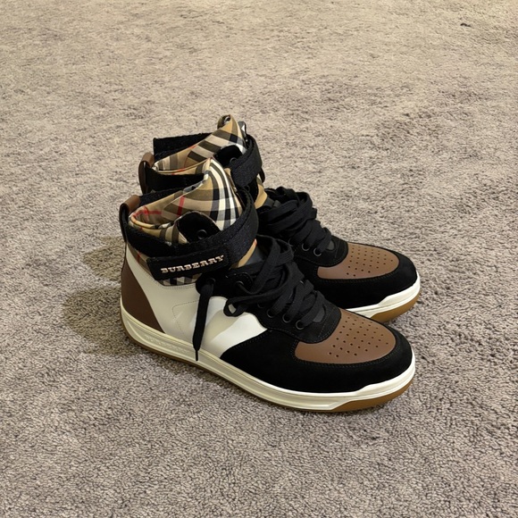 Burberry Arthur Black Brown and White Sneakers